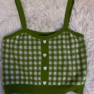 Plaid crop top